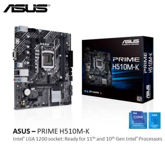 Asus Prime H510M-K LGA1200 Micro Atx Motherboard Lazada