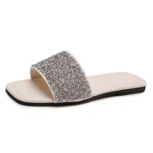 Free Shipping Summer New Collection: Fashionable Oversized Square-Toe Sandals For Women