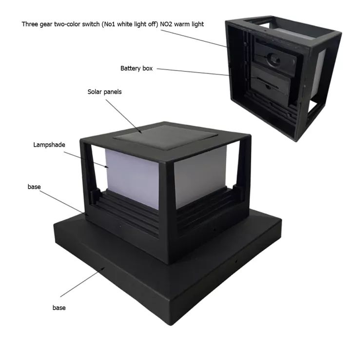 Vimite%20Led%20Solar%20Post%20Light%20Outdoor%20Waterproof%20Automatic%20Sensor%20Fence%20Column%20Lamp%20Decorative%20Garden%20Lights%20for%20House%20Gate%20Pillar%20Lighting%20Warm%20White%20-%20Image%208