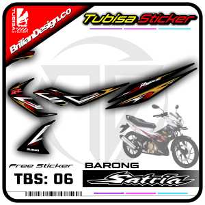 Sticker Striping Satria 2006 - 2012 Barong - Stiker Striping Motor Satria Design Racing. TBS.SF.06