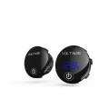 Meter Volt Paparan LED Kereta, Meter Voltan Paparan Digital DC 5-48V dengan Suis Skrin Sentuh Meter Volt Panel Bulat Digital untuk Motosikal Kereta Lori Bot, Biru. 