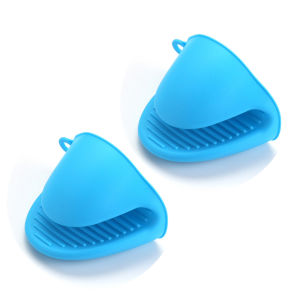 FYBEE Silicone Oven Mitts Anti-scalding Pot Holder Gloves Heat Resistant Glove Clips Kitchen Gloves