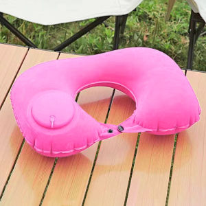 CAR LADMALL (พร้อมส่งด่วน) หมอนหนุนแบบเป่าลม รูปตัวยู แบบพกพา น้ำหนักเบา หมอนเป่าลมขนาดพกพา เบามาก จัดเก็บง่าย H689