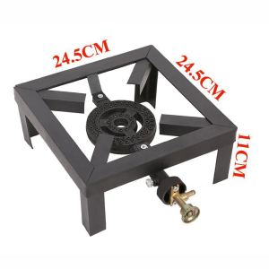Heavy Duty Cast Iron Gas Stove Single & Dual Burner Portable Propane Stove Energy Saving LPG Cooker For Outdoor Camping Hiking BBQ Home & Desktop Use