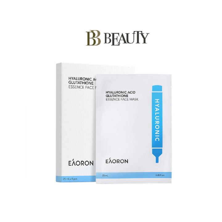 eaoron hyaluronic acid glutathione essence face mask EAORON Hyaluronic Acid Glutathione Essence Face Mask (5pcs/Box)