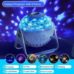 180° Automatic Rotating Galaxy Star Projector