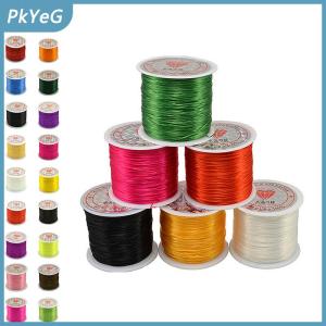 PkYeG 50m mạnh mẽ căng đàn hồi dây dây dây vòng đeo tay vòng cổ chuỗi hạt 0.5mm