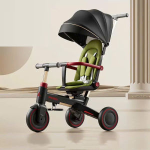 Xe đẩy 3 bánh trẻ em đa năng 5in1 kiêm xe đẩy xe chòi chân dành cho bé từ 6 tháng 5 tuổi tải trọng đến 30KG