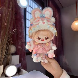 SAVVYSHELF 20cm Can Change Clothes Cotton Doll With Skeleton Dress Up Baby Clothes Figure Dolls Cute Big Eyes Cloth Dolls Girls Kids