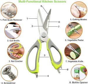 High end scissor - 7 in 1 Stainless Steel Multipurpose Detachable Mighty Shears Scissor