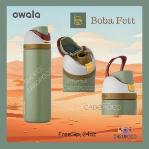 (Authentic) Owala FreeSip Special Edition Star Wars 24oz Boba Fett Stormtrooper Darth Vader Mandalorian Grogu