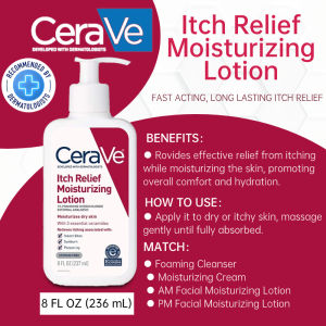 Cerave Itch Relief Moisturizing Lotion Cream Dry Skin Relief Moisturizer