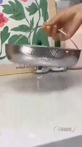 22.5/25CM Stainless Steel Steamer Basket with Handle Multifunction Vegetable Cooking Basket Kitchen Tool
