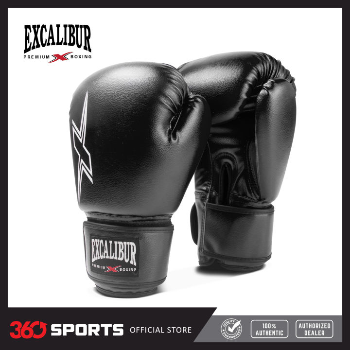 Excalibur CHALLENGER 8054 Premium PVC Boxing Gloves Black