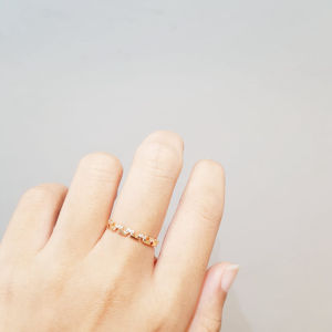 Deux - Cincin Wanita Zigzag Baris