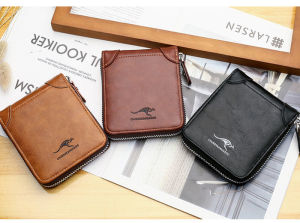 New Vintage Genuine Leather Card Holder Men Women Handmade Short Credit Card Holder Coin Purse Case Small Wallet For Male