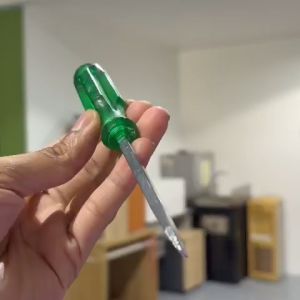 YCH (-) 3" Go-Through Screwdriver Flat Head Heavy Duty Steel Shaft Impact Screwdriver Hand Tool