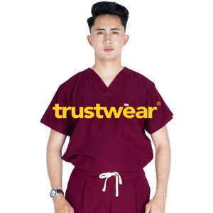 TRUSTWEAR - Javier Doctor’s Scrubs / Set Baju Celana Jaga OKA OK Perawat / Dokter Lengan Pendek Vol.1