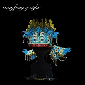 Đồ trang trí ghép hình 3D Rồng gió kim loại và vương miện Phượng hoàng phong cách cổ điển 3D Mô hình ghép hình quà tặng sáng tạo thủ công cho bạn gái