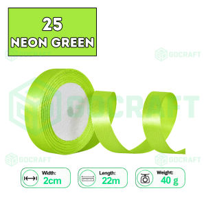 GOCRAFT 2cm Satin Ribbon 22m/Roll 50 Colours Ribbon for Bouquet Gift Wrapping Wedding Flower & DIY Craft