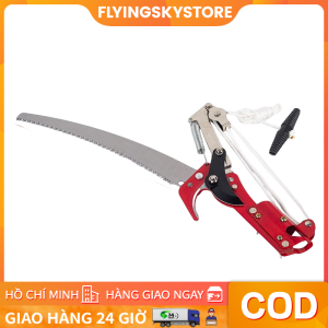 Kéo cộng lực cắt cành giật dây trên cao 3m- Bộ đầu kéo kèm lưỡi cưa