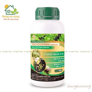 Chai 500ml - Trichoderma Bacillus sinh hoc HK - bảo vệ cây tuyến trùng ngăn héo úa vàng lá - thối rễ