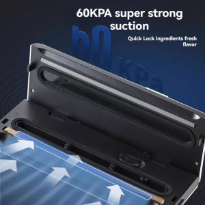 Imported technology automatic vacuum food sealing machine compression plastic sealing small vacuum machine suction strong speed ultraviolet sterilization machine multi-purpose