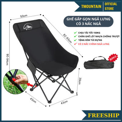ghế camping gấp gọn, Ghế Xếp Dã Ngoại Du Lịch Ngoài Trời Chịu Tải 150kg Gọn Nhẹ Dễ Dàng Sử Dụng