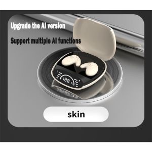 Local Ai Translate FunctionInvisible Sleep Headphones Wireless Bluetooth 5.3 Headphones IPX5 Noise Reduction Waterproof Sports Headset