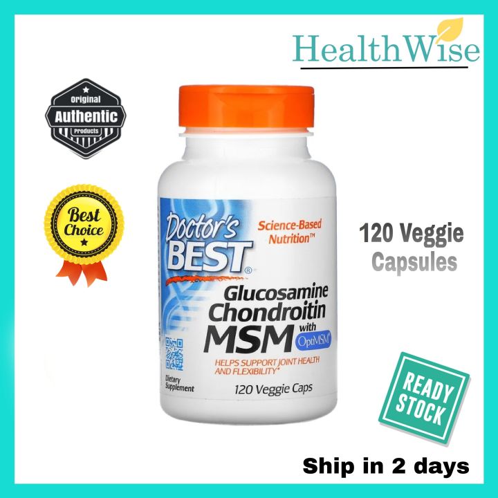 DOCTOR'SBEST Glucosamine Chondroitin MSM (sulfate) with OptiMSM 360 or