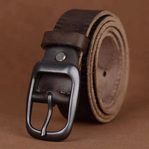 Luxury Genuine Leather Belts For Men Women High Quality Vintage Casual Belt Simple Classic Cowskin Pin Buckle Strap tactical belt leather belt tali pinggang lelaki belt for men
