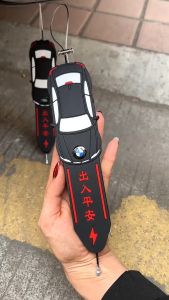 Anti-static Durable Car Grounding Strap Car Logo Car Static Discharge Towing Belt Wear Resistant Thick Eliminating and Releasing Grounding Strip Auto Decorative Pendant