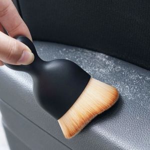 Sikat Pembersih Interior Mobil Gagang Pendek Bahan Nilon / Interior Brush / Car Cleaning Dust Remover Premium Quality 10x5cm