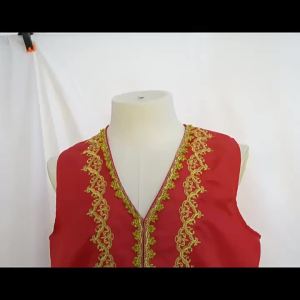 Embroidery Baroque Vest Men Slim Fit Palace Prince Gentleman Black Vest Waistcoat Men Stage Prom Drama Opera Costume