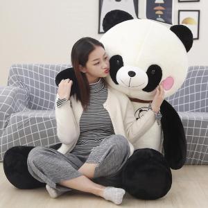 60-150CM Cute Big Panda Plush Toy Cartoon Pillow Hug Bear Doll Teddy Bear Stuff Toys For Girls Christmas Gift For Girlfriend Birthday Gift