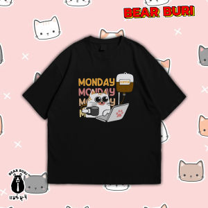 แบร์บุรี : เสื้อยืดไซส์ใหญ่ เสื้อยืดคนอ้วน ไซส์ใหญ่ 5XL อก 60 นิ้ว (AniMinimal)