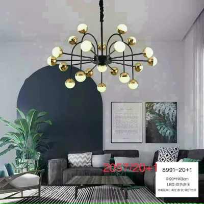 Đèn Thả Đèn chùm 21 Bóng Hiện Đại - 3 chế độ ánh sángĐèn trang trí phòng kháchbếpsinh hoạt