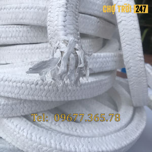 Dây tết chèn teflon chịu nhiệt độ cao trong môi trường hóa chất chống cháy (bán theo mét)