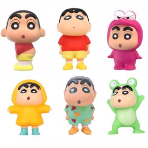 KGYJFK เครยอนชินจัง ของเล่นบีบเครยอนชินจัง ของเล่นฟิตเจต หยิกเพลง ของเล่นบีบอัด น่าสนใจและน่าสนใจ รีบาวด์ช้า ของเล่นสปินเนอร์การ์ตูน ของเล่นตลกๆ