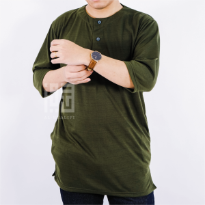 Koko Kurta Pakistan Bahan Kaos Lengan 3/4 Polyester Premium