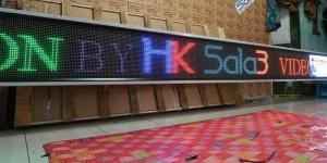 Running Text RGB Full Colour 40x800Cm Wifi Plus Lan Outdoor Videotron