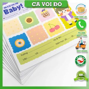 Set 10 vở 4 ô ly 48 trang Sunpaper vở Baby 60 gam - 0902
