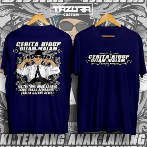 Kaos CERITA HIDUP DI JAM MALAM (Iki Tentang Anak Lanang) / Kaos Kata Kata / Kaos Keren / Kaos Distro Premium / Kaos Pekerja Keras BIsa COD