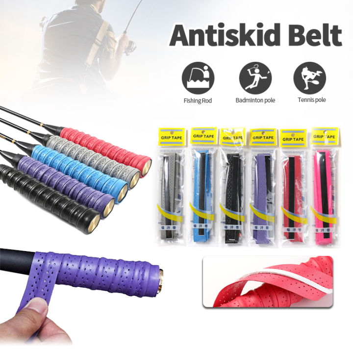 Ready Stock] Racket Grip Tape Anti Slip Super Absorbent Breathable Tennis  Overgrip Keel Hand Glue Antiskid Belt Badminton Fishing Rod