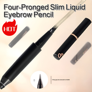 💫【Internet Celebrity Hit】Four-Pronged Liquid Eyebrow Pencil With Ultra-Fine 1.5mm Pen Tip Long-Lasting Color-Locking Waterproof Eyebrow Pencil To Create Natural Eyebrows With Fluffy Flow