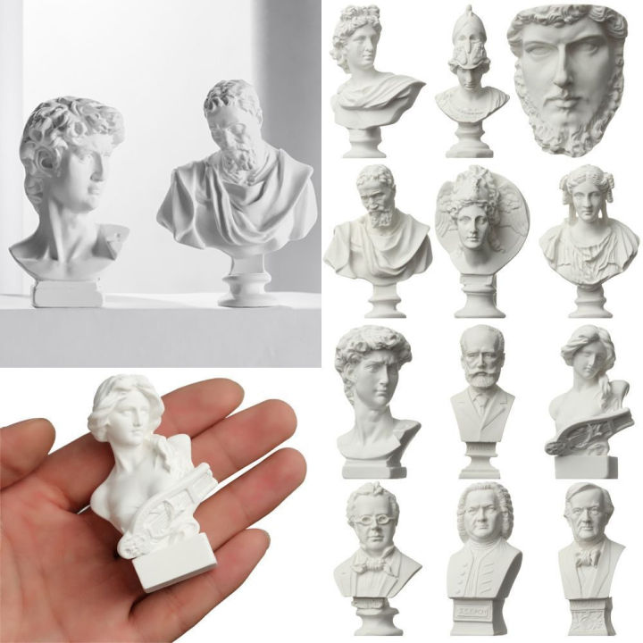 Greek Mythology Resin Plaster Art Human Head Statue Gypsum Bust ...