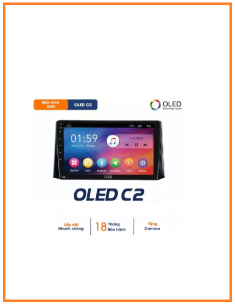 [Tặng Phần Mền VIETMAP S2] BỘ màn hình OLED C2 cho xe TOYOTA VIOS (2014 ...