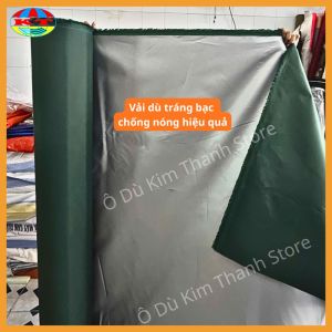 Vải Dù Tráng Bạc Màu Xanh Lá Khổ 1m5 Bán Theo Mét Chống Nắng Chống Nóng Kháng Nước May Bạt Che Nắng Mưa
