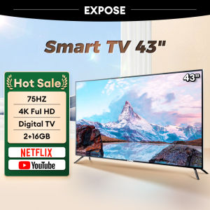 Smart TV 43 นิ้ว 4K UHD LED Android TV รับประกัน Wifi/Youtube/Nexflix พร้อม 75Hz และ 2+16GB