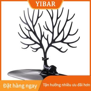 YIBAR Đồ trang sức hiển thị đứng khay cây lưu trữ Kệ bông tai dây chuyền nhẫn hộp đồ trang sức trường hợp máy tính để bàn tổ chức chủ Make up trang trí nội thất